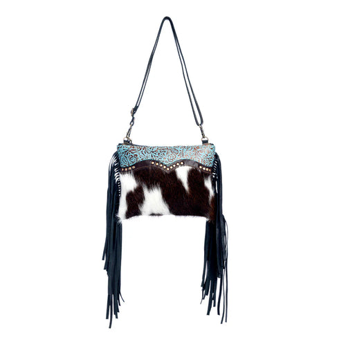 Mescalero Hill Leather & Cowhide Fringe Bag
