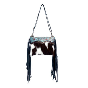 Mescalero Hill Leather & Cowhide Fringe Bag