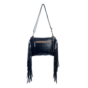Mescalero Hill Leather & Cowhide Fringe Bag
