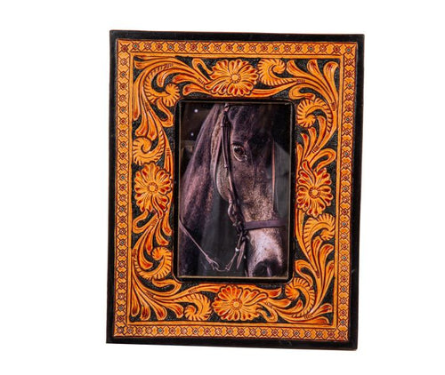 Classic Country Tooled Leather Frame