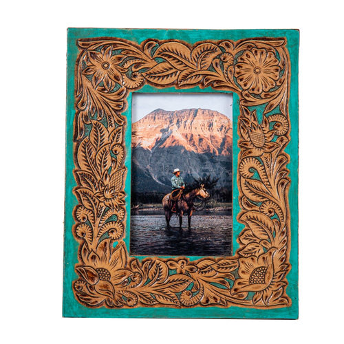 Time of Traditions Tooled Leather Frame