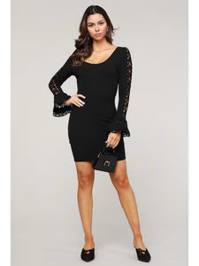 Sultry Lace Sleeve LBD