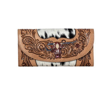 Herd Spirit Hand-Tooled Cowhide Wallet
