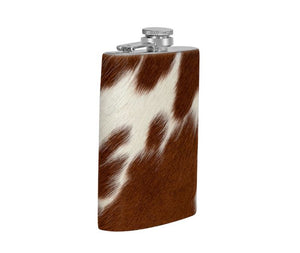 Cowhide Covered Flask