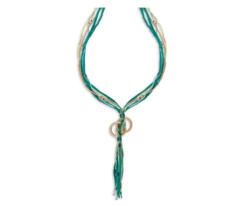 Green Strings Necklace