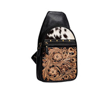 Old Mill Trail Hand-Tooled Sling Shoulder Cross-Body Backpack 🎒 Bag