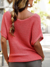 Carefully Casual Dolman Sleeve Sweater in Coral