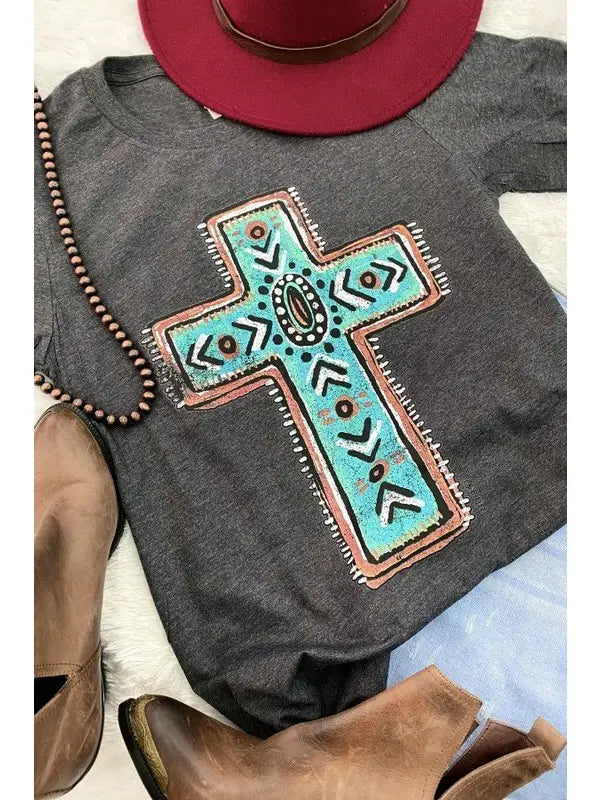 Keep The Faith Cross Graphic Tee