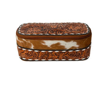 Hand Tooled Cowhide Makeup Kit