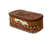 Hand Tooled Cowhide Makeup Kit