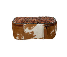 Hand Tooled Cowhide Makeup Kit