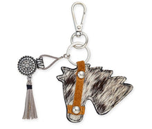 Pony Up Leather Keychain