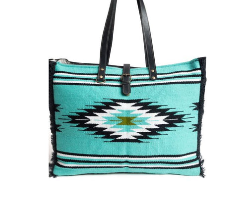 Riverbend Serape Canvas Weekender