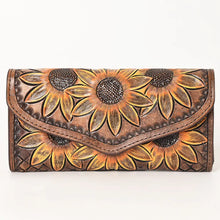 Sunflower Snap Leather Wallet