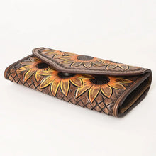 Sunflower Snap Leather Wallet