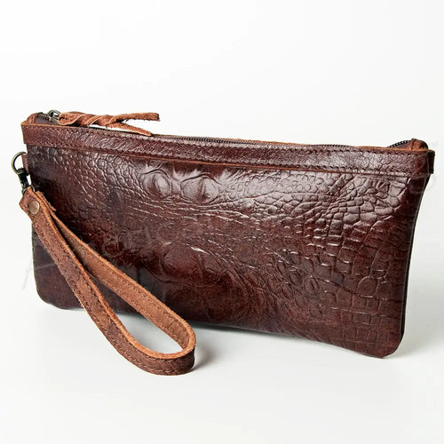 The Crocodile Wristlet Pouch