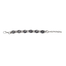 Smokey Crystal Pewter Bracelet
