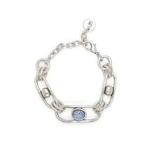 Crystal & Links Chain Bracelet