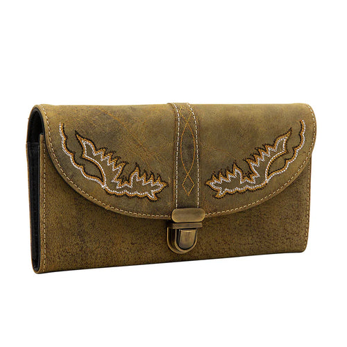 Charcoal Fiesta Leather Wallet