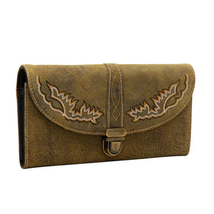 Charcoal Fiesta Leather Wallet