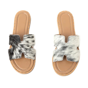 The Darlene Cowhide Sandals