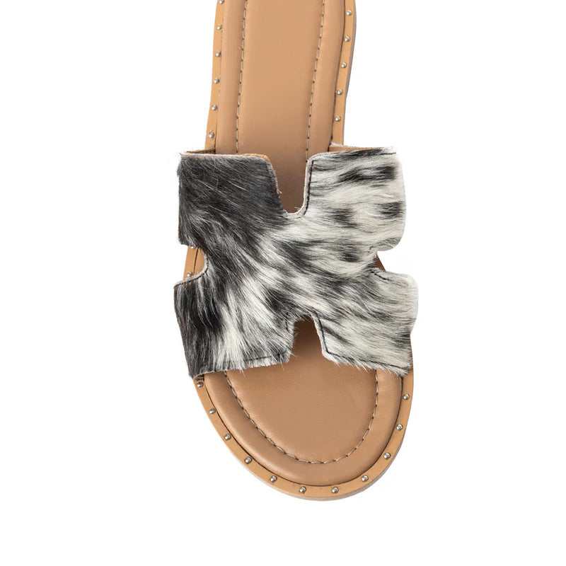 The Darlene Cowhide Sandals