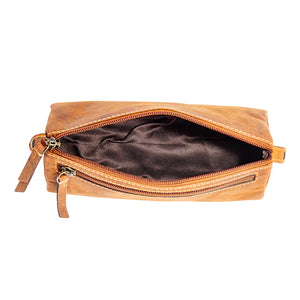 Kurlingham Triangular Mini Leather Pouch