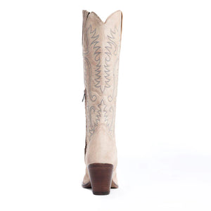 Prairie Leather Boots in Ivory