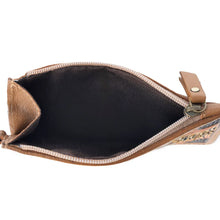 Sunflower Sally Handtooled Leather & Cowhide Card Holder