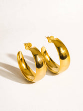 Romée 18K Yellow Gold Non-Tarnish Classic C-Hoop Earring