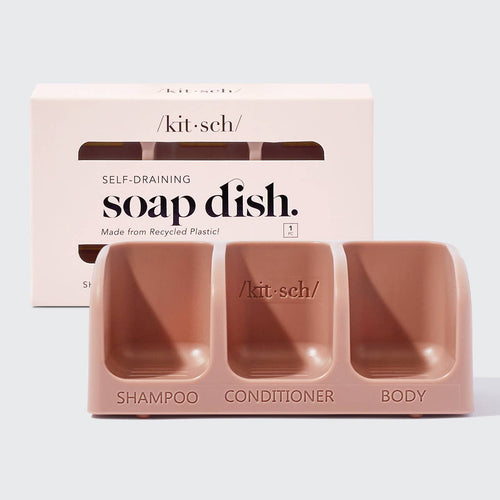 Self-draining Soap Dish - Terracotta by Kitsch