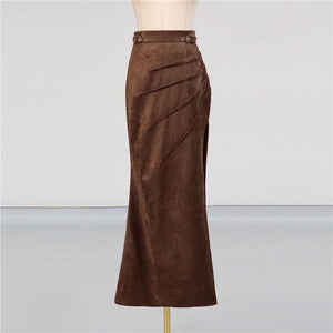 High Stakes Suede-ish Maxi Skirt