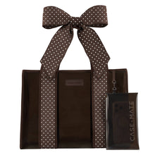 Case-Mate Espresso Polka Dot Bow Jelly Tote Bag (Classic)