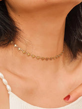 Agathe 18K Gold Non-Tarnish Dainty Heart Choker in Yellow Gold