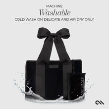 Special Edition Bow Midnight Black Beach Tote w/ Phone Pouch