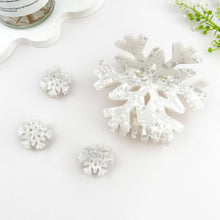 Christmas Snowflake Hair Clip in Glistening White