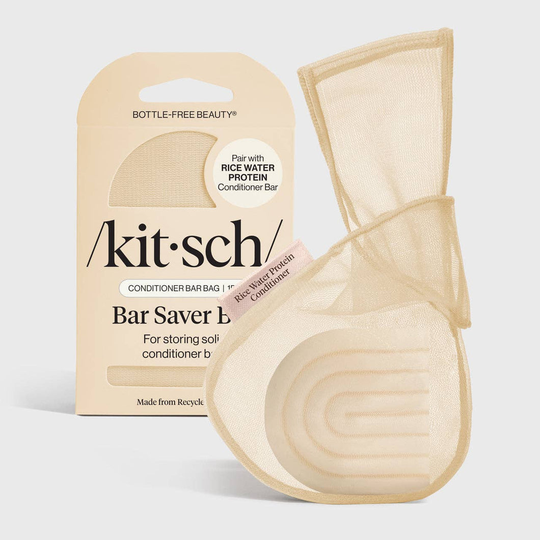 Rice Water Protein Conditioner Bar Saver Bag in Cream by Kitsch