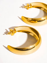 Romée 18K Yellow Gold Non-Tarnish Classic C-Hoop Earring