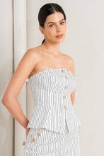 Nautical Natalie Strapless Corset Top