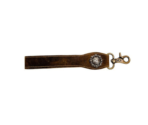 Western Vintage Leather Keychain strap