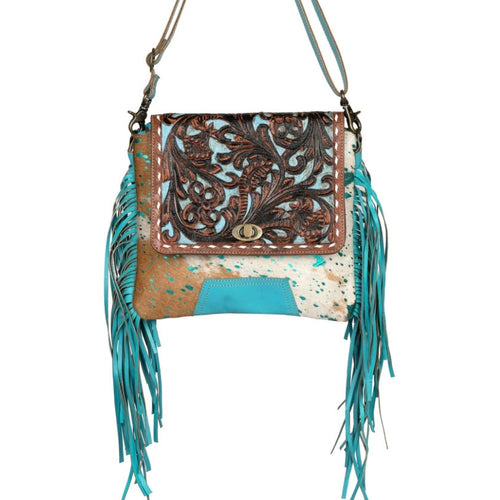 Caitlin Leather Fringe Cowhide Bag