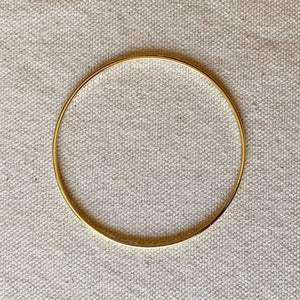 18k Gold Filled Solid Bangle