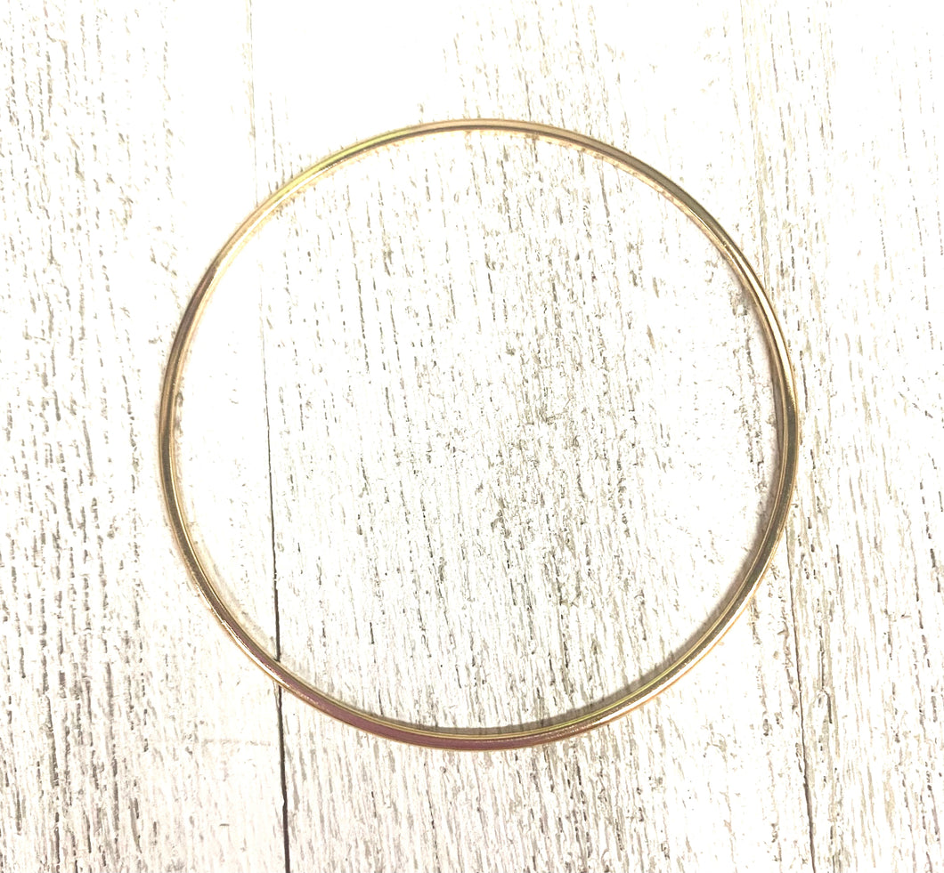 18k Gold Filled Solid Bangle