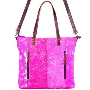 Southern Barbie Shimmer Cowhide Tote