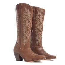 Prairie Leather Boots in Brown
