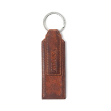 Zidana Crimson Dust Leather Key Fob