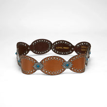 Loyal West Alta Buena Leather Belt in Brown