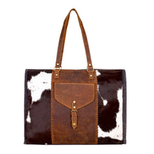 Penstemon Leather & Cowhide Weekender