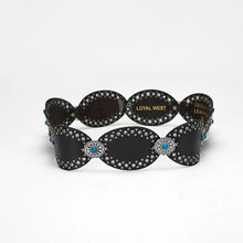 Loyal West Alta Buena Leather Belt in Black