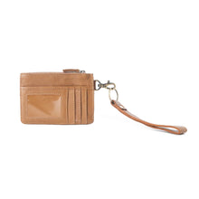 Cactus Accented Brown Handtooled Leather & Cowhide Card Holder